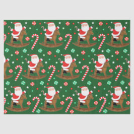 Papel De Seda Presente de Natal Equestre