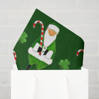 Papel De Seda Presente de Natal Irlandês