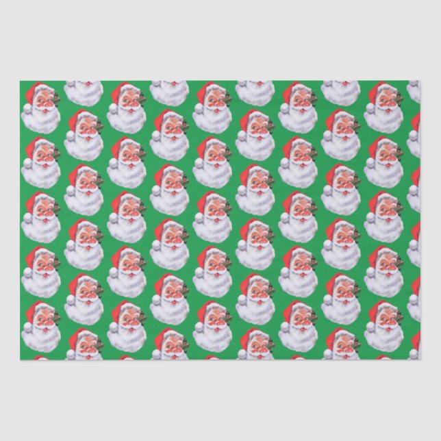 Papel De Seda Presente de Natal para Crianças do Papai Noel (Frente )