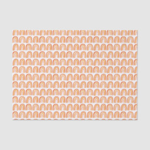 Papel De Seda Presente de padrão do arco-íris rosa