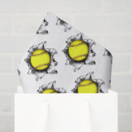Papel De Seda Presente de Softbol