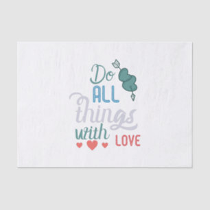 Papel De Seda Presente do casal Faça Tudo Com Amor
