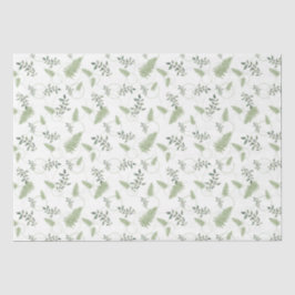 Papel De Seda Presente dos anéis Eucalyptus & Fern