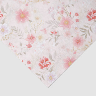 Papel De Seda Presente Floral Cottagecore Meadowcore