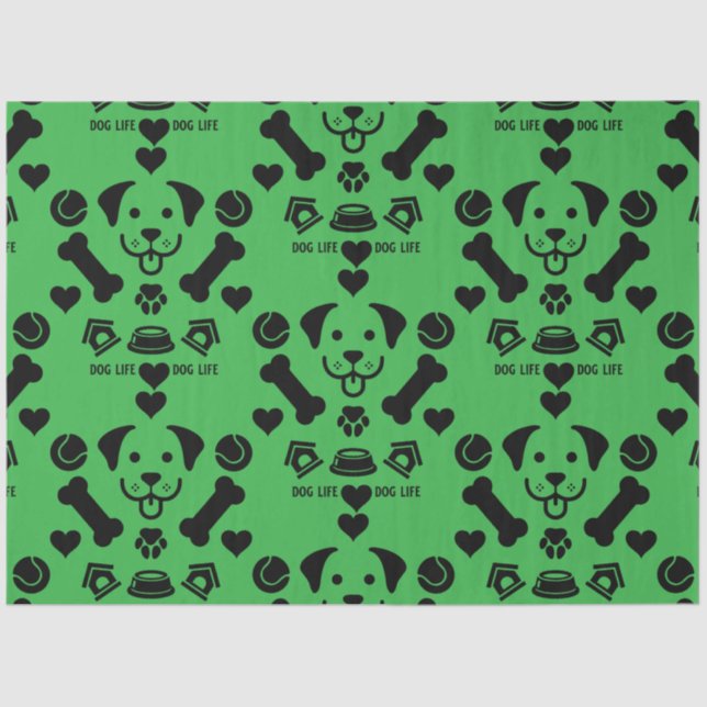 Papel De Seda Presente no cão (Frente )