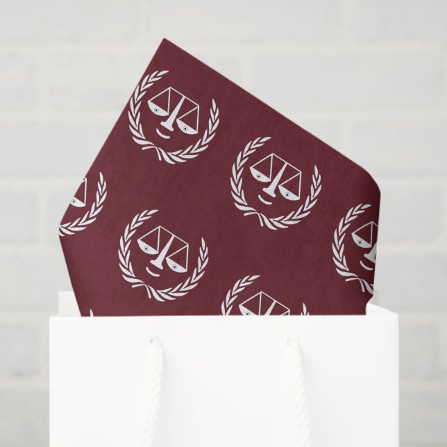 Papel de Seda Presente para Advogado (Sacola de presentes)