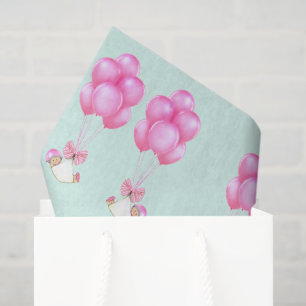 Papel De Seda Presente para Chá de Bebê de Gêmeas