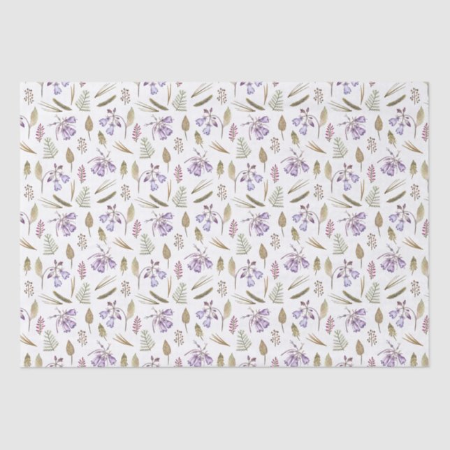 Papel De Seda Presente para o Jardim de Flor Violeta Roxo em Ing (Frente )