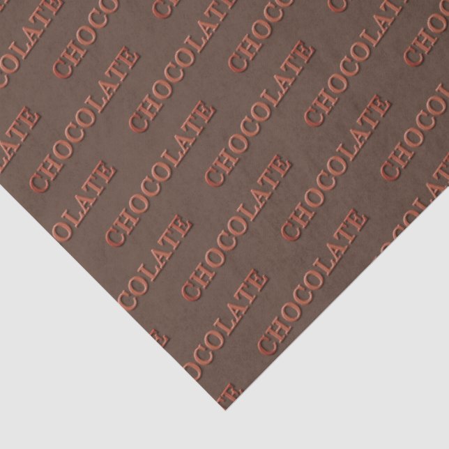 Papel De Seda Presente Personalizado de Chocolate (Detalhes)