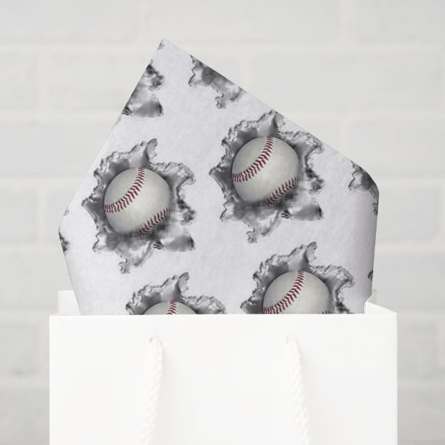 Papel De Seda Presentes de Beisebol (Sacola de presentes)