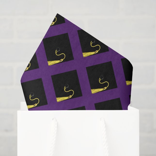 Papel De Seda Presentes de Formatura Roxo (Sacola de presentes)