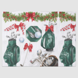 Papel De Seda Presentes de Natal com tema de golfe para golfista