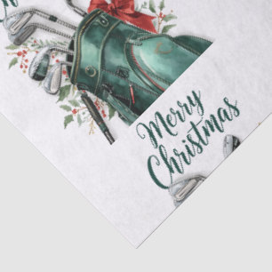 Papel De Seda Presentes de Natal temáticos de golfe para golfist
