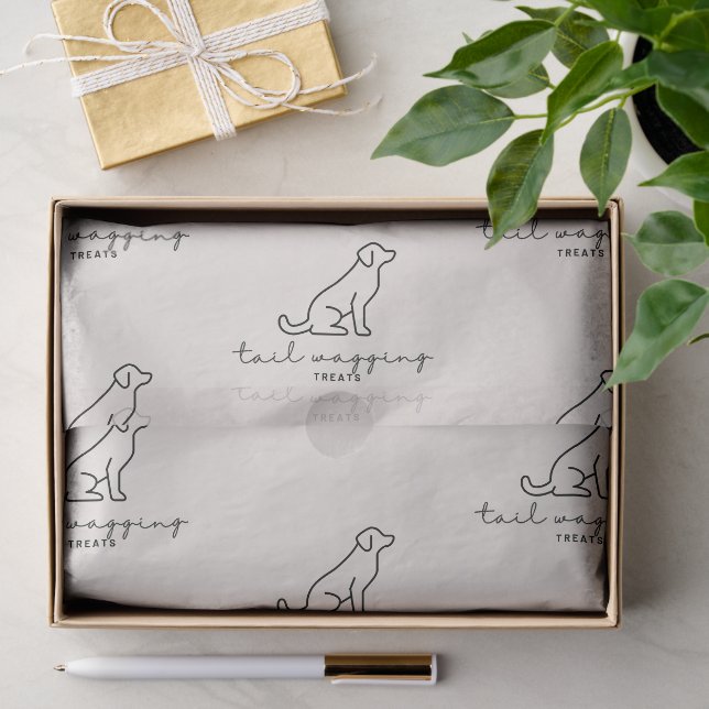 Papel De Seda Presentes que Balançam o Rabo | Padaria Canina Cas (Presente)