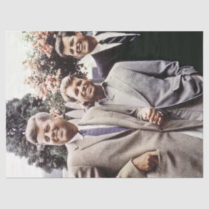 Papel De Seda Presidente americano John Kennedy & Robert & Ted
