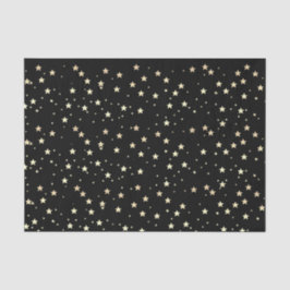 Papel De Seda Preto das estrelas