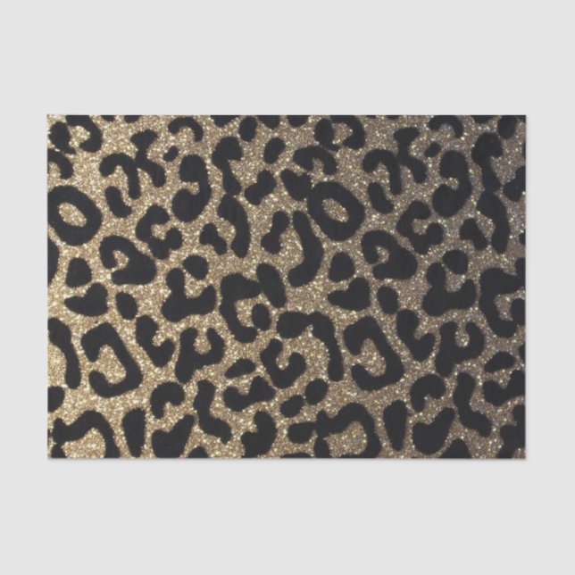 Papel De Seda Preto e brilho Dourado (Frente )