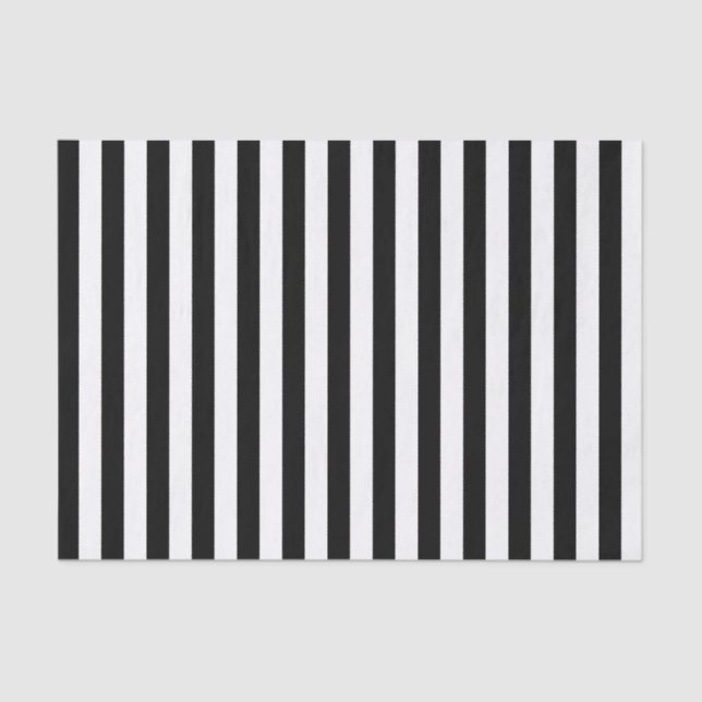 Papel De Seda Preto Elegante e Branco (Frente )