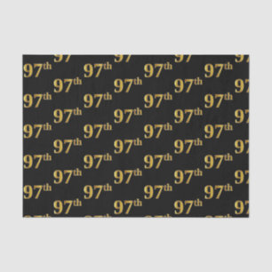 Papel De Seda Preto, evento do ouro 97th do falso