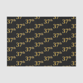 Papel De Seda Preto, Faux Dourado 37º (37º)