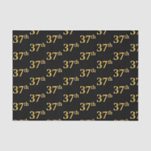 Papel De Seda Preto, Faux Dourado 37º (37º)