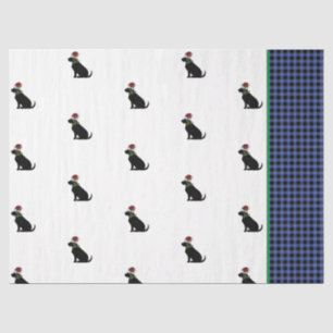 Papel De Seda Preto Lab Silhouette Padrão de Natal Verificação A