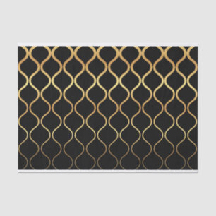Papel De Seda Preto, ouro, design abstrato legal, na moda, retro