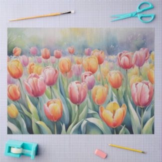 Papel De Seda Pretty spring tulips