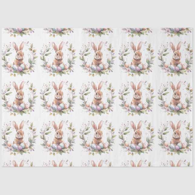 Papel De Seda Primavera Bunny Easter Egreath (Frente )
