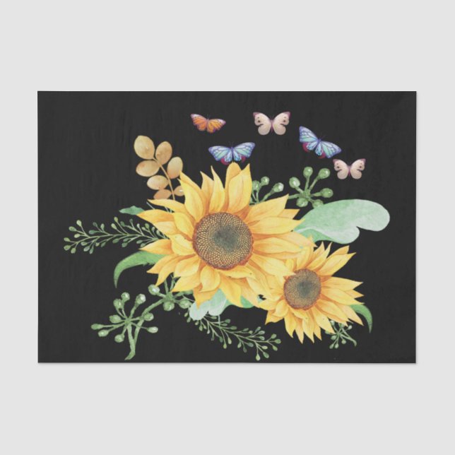 Papel De Seda primavera de girassol (Frente )