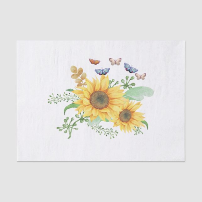 Papel De Seda primavera de girassol (Frente )