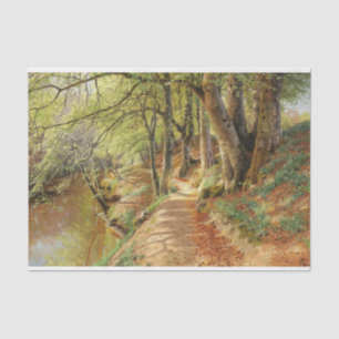 Papel De Seda Primavera dia na floresta por Peder Mork Monsted
