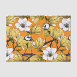 Papel De Seda Primavera em amarelo