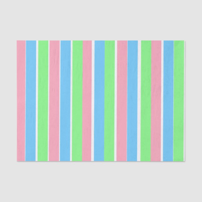 Papel De Seda Primavera Pastel Stripes (Frente )