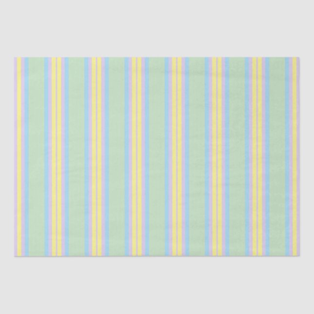 Papel De Seda Primavera Pastel Stripes (Frente )