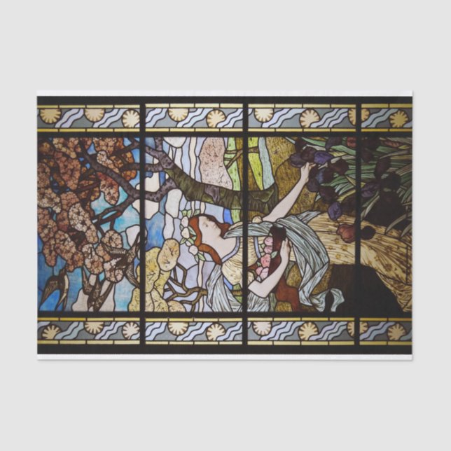 Papel De Seda Primavera por Eugene Grasset (Frente )