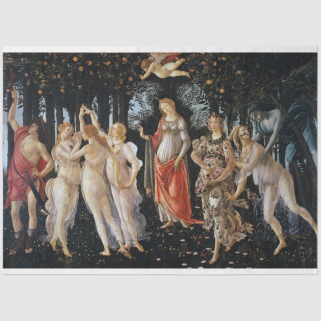 Papel De Seda Primavera, Sandro Botticelli, 1482 (Frente )