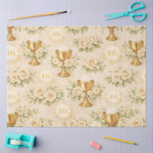 Papel De Seda Primeira Comunhão Design #10