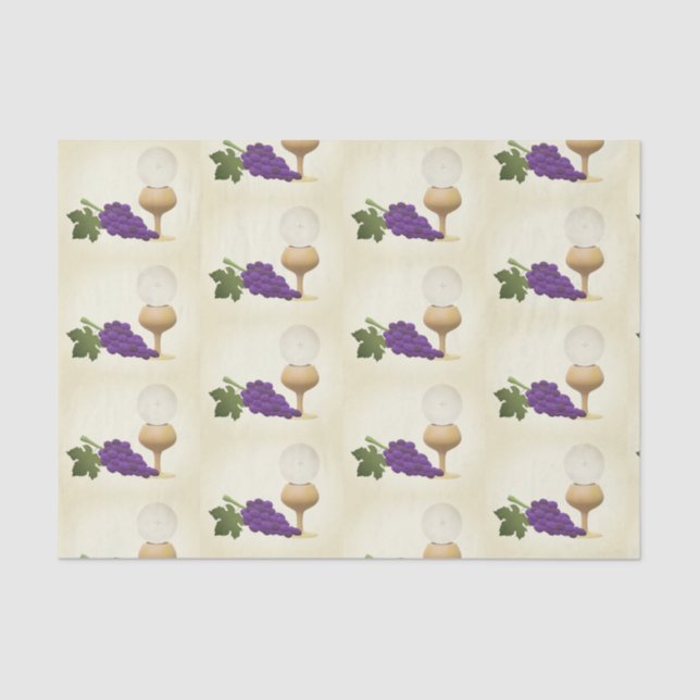 Papel De Seda Primeira Comunhão Santa (Frente )