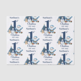 Papel De Seda Primeiro Natal do Blue Boy