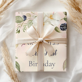 Papel De Seda Primeiro primeiro aniversario do Strawberry Berry