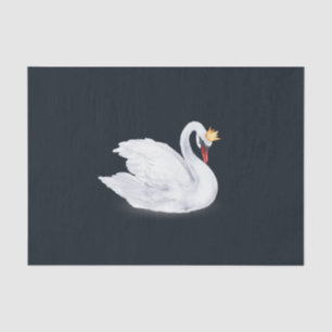 Papel De Seda Princesa Cisne, Preta e Branca
