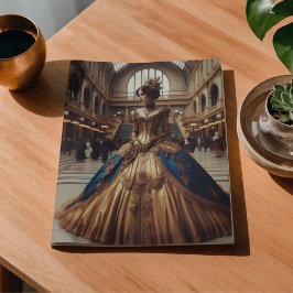 Papel De Seda Princesa Dourada Steampunk Vitoriana Decoupage 