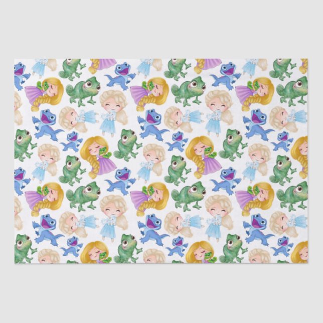 Papel De Seda Princesa E Animais De Companhia (Frente )