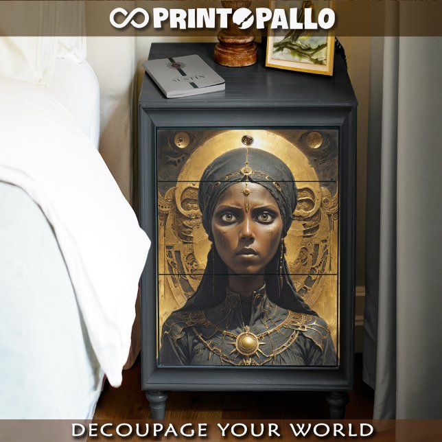 Papel De Seda Princesa negra da mulher Tuareg (Criador carregado)