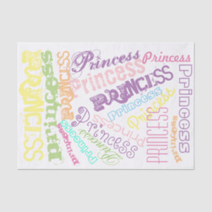 Papel De Seda Princesa Pastel Personalizada Chuva de Cores Arco-
