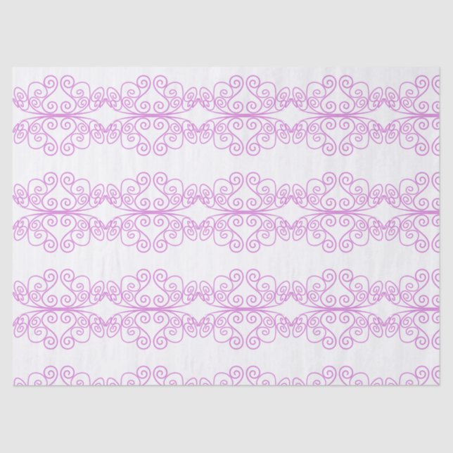 Papel De Seda Princesa Rosa Tiara Coroa Rapariga Aniversário Pre (Frente )