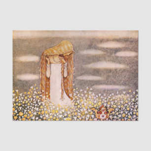 Papel De Seda “Princesa Tuvstarr” Aquarela de John Bauer