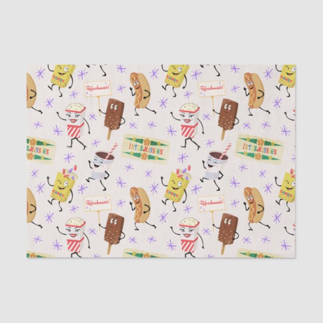 Papel De Seda Processamento Retroativo de Snacks de Vamos Todos  (Frente )