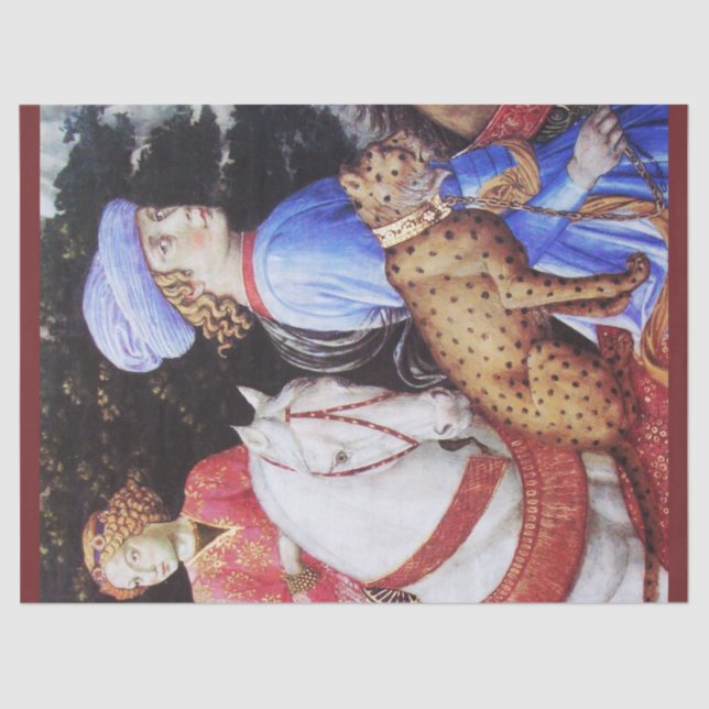 Papel De Seda Procissão de Magus Melchior, Cavaleiros Cavaleiros (Frente )